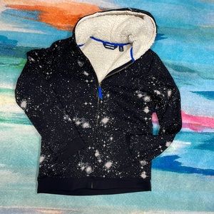 Lands End hooded zip sweatshirt